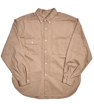Classic fit shirt dark khaki