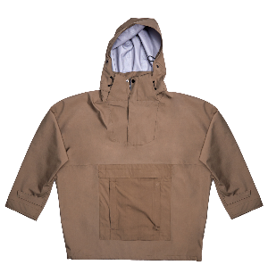 Hooded silhouette jacket in afterglow color