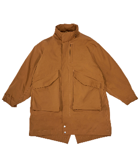Two-piece parka jacket mountain brown
