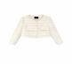 Light wadding gold woven coarse flower
Round neck small fragrant shorts
coat