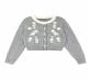 Gray and white thick needle three-dimensional
Flower round neck beading needle
woven top