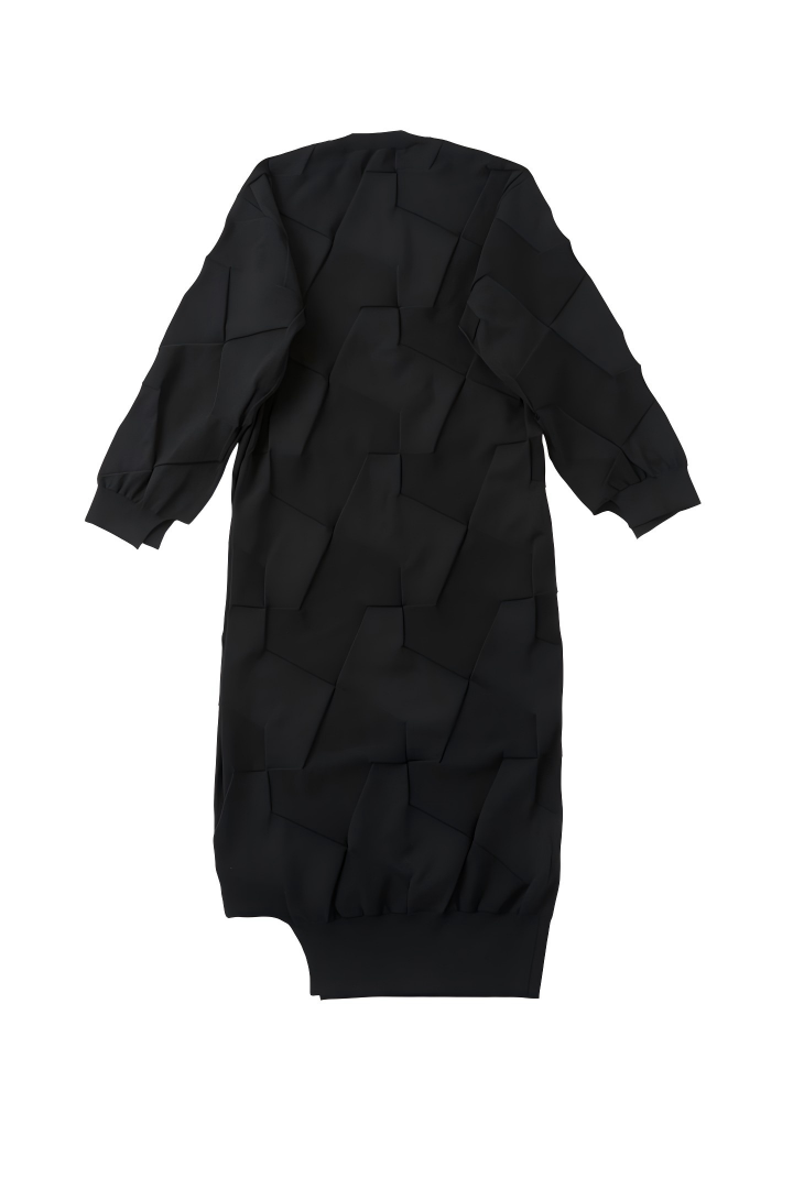 Box bottom knitted dress