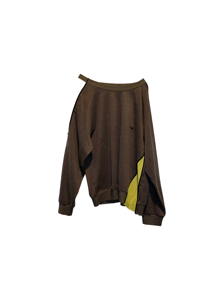 asymmetric pullover sweatshirt