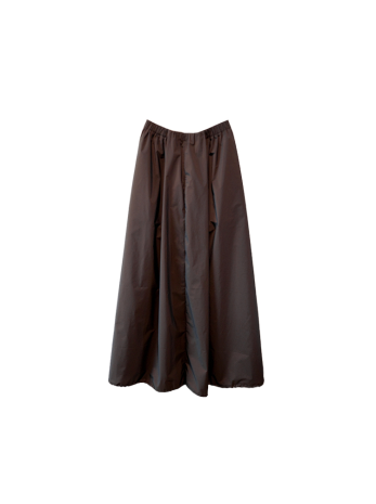 Asymmetrical pleated pants skirt