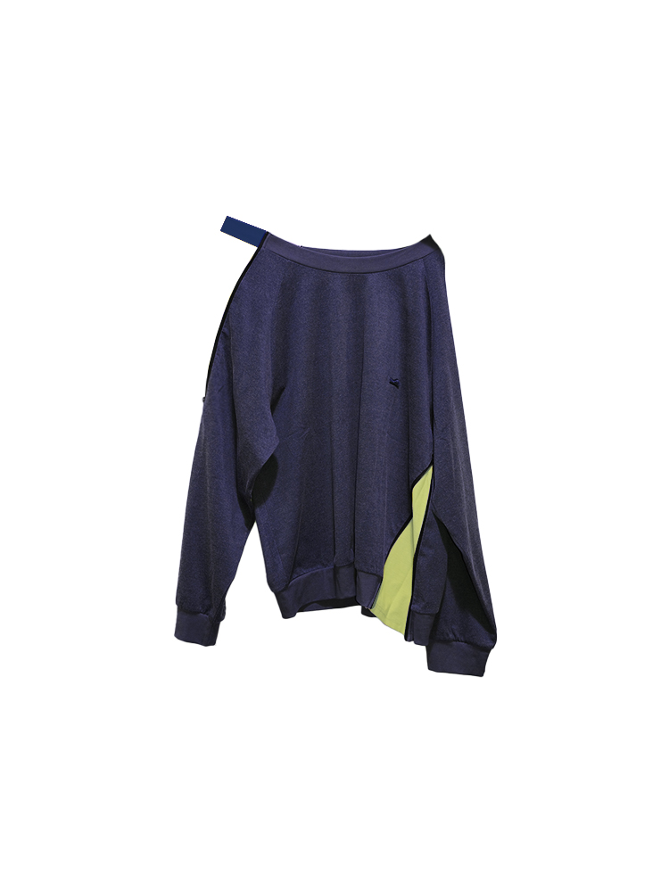asymmetric pullover sweatshirt