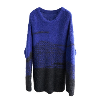 rock formation jacquard sweater