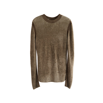 Mid-color knitted backless top
