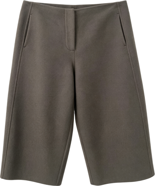 wide leg woolen shorts