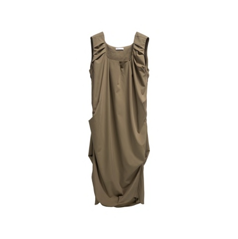 asymmetrical draped gut skirt