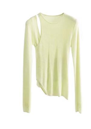 Ultra-light off-the-shoulder sweater
