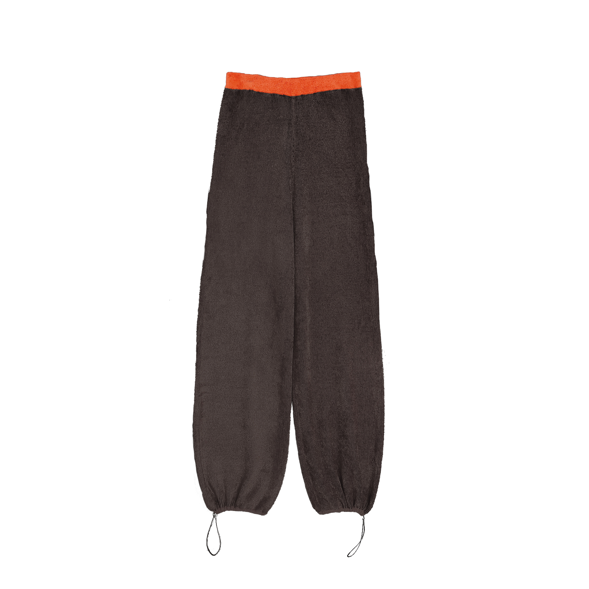 Intercolor knitted casual pants