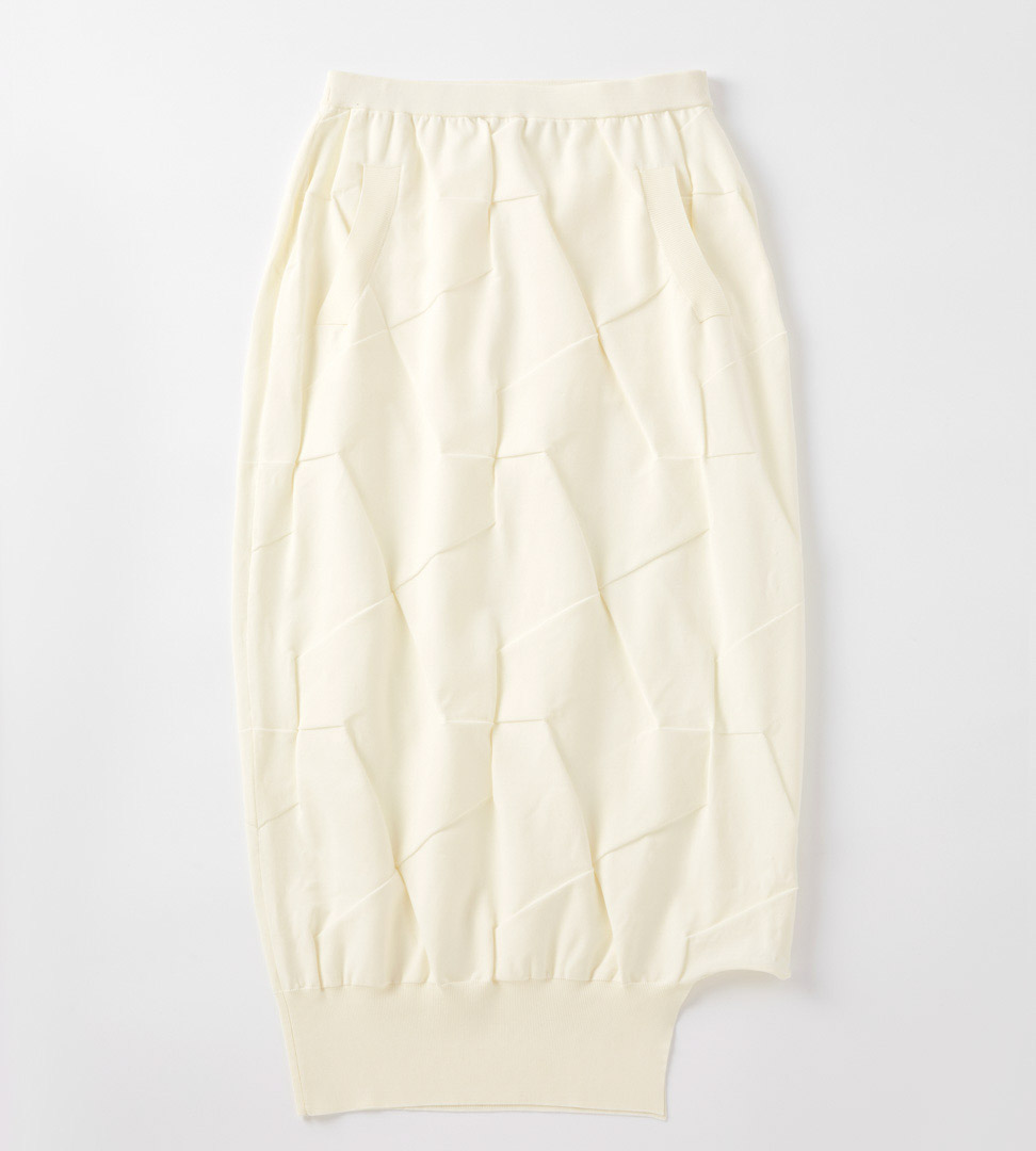 Box bottom knitted skirt