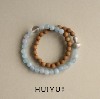 "Half Mountain and Sea" double-layered gourd beaded bracelet