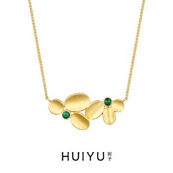 Flower Shadow Malachite Necklace