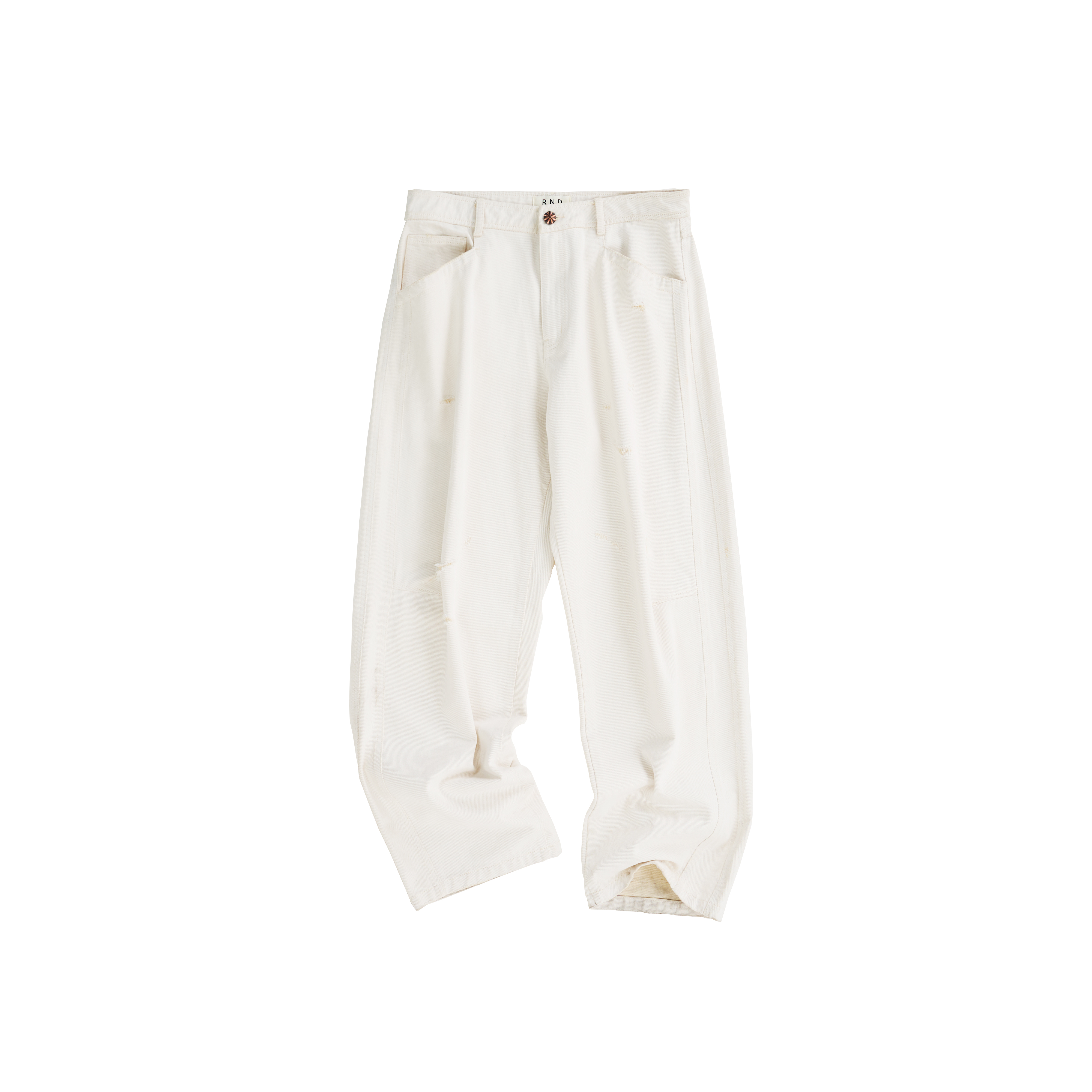 Dyed white jeans
